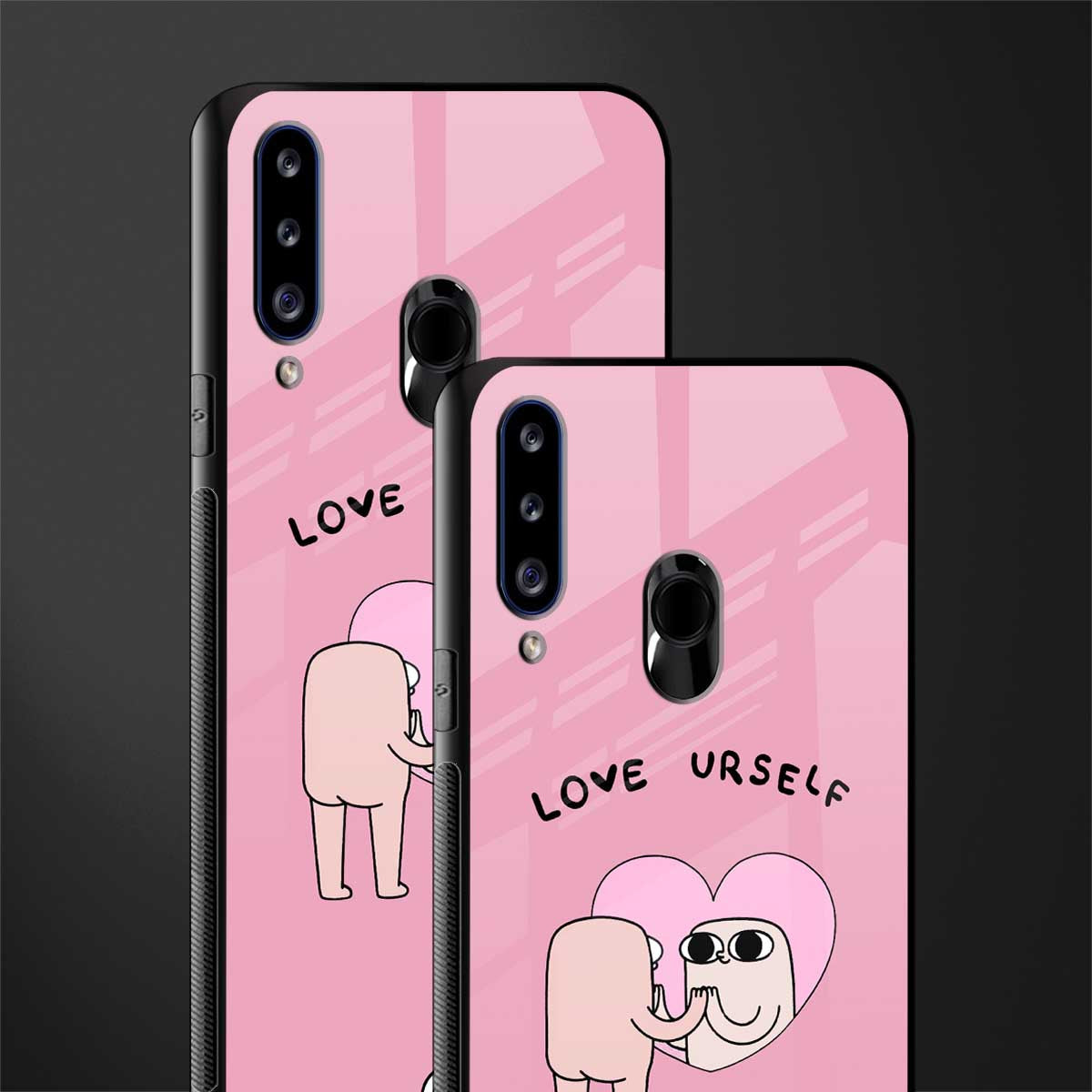 self love glass case for samsung galaxy a20s image-2