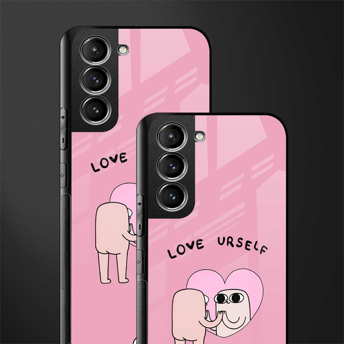 self love glass case for samsung galaxy s21 fe 5g image-2
