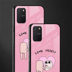 self love glass case for samsung galaxy a91 image-2