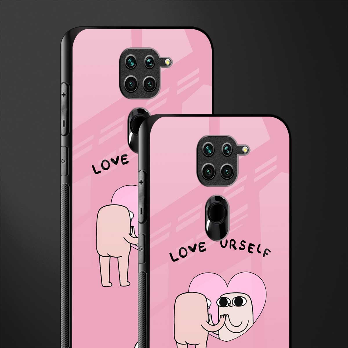 self love glass case for redmi note 9 image-2