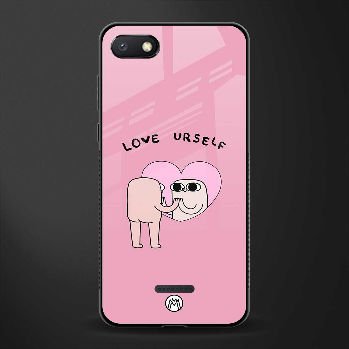 self love glass case for redmi 6a image