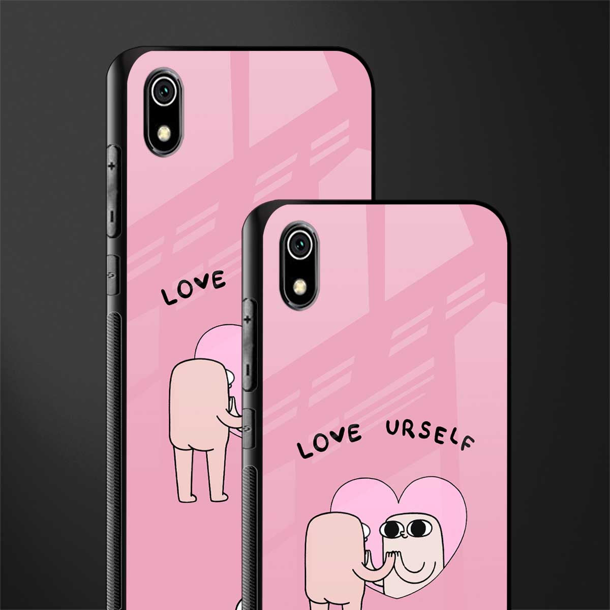 self love glass case for redmi 7a image-2