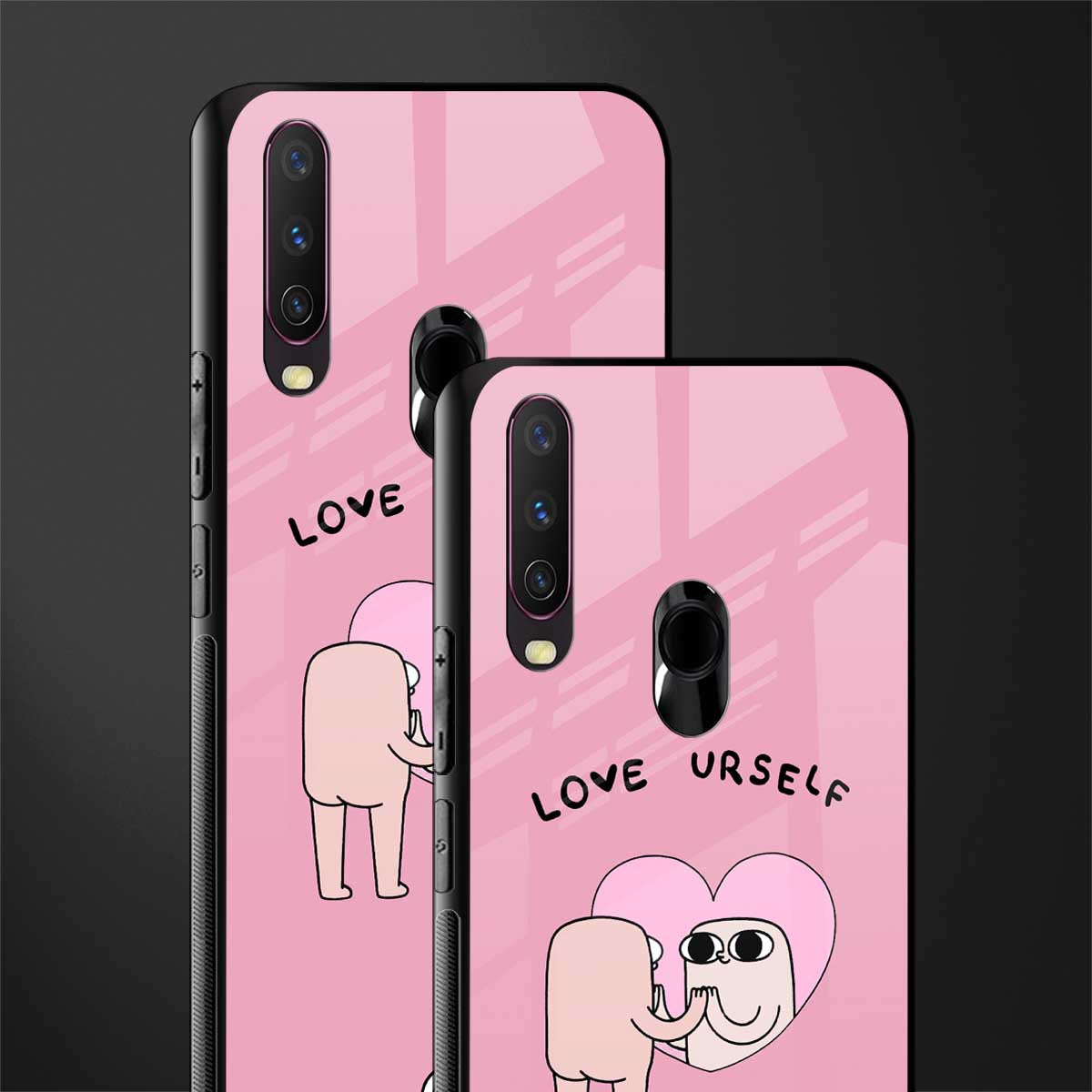 self love glass case for vivo y12 image-2