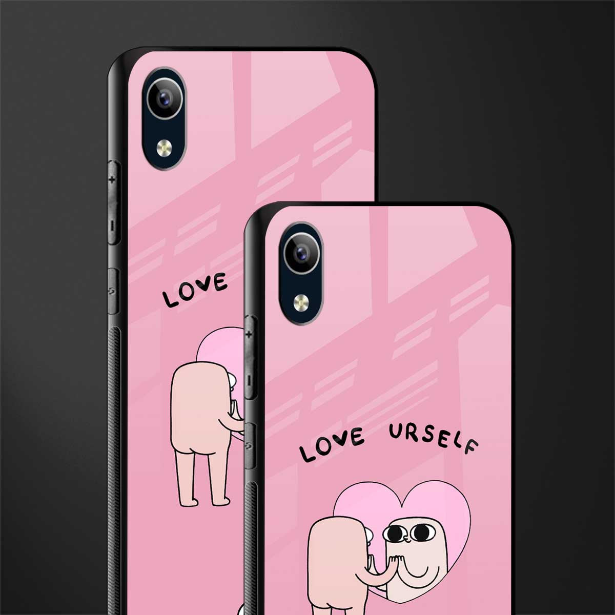 self love glass case for vivo y90 image-2