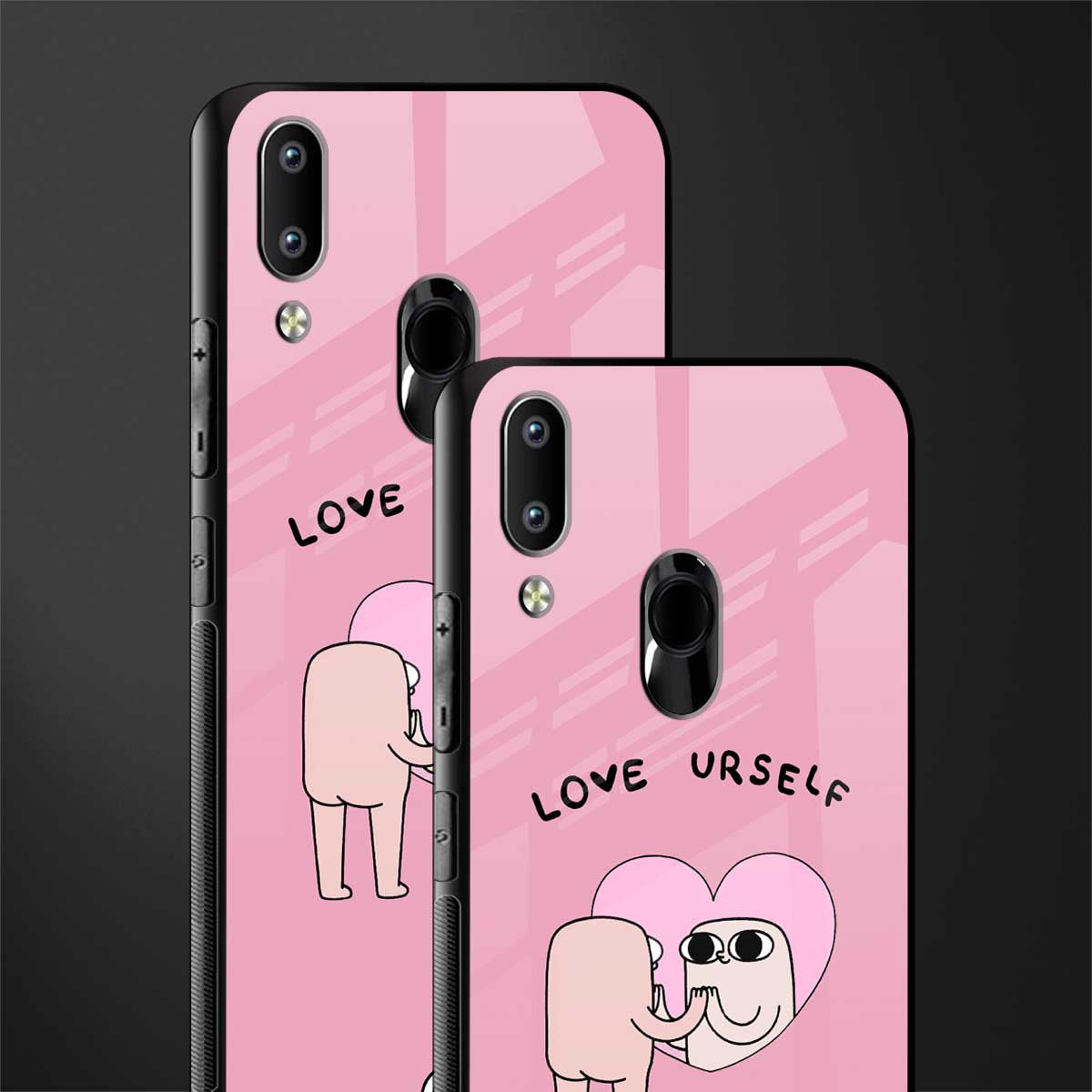 self love glass case for vivo y91 image-2