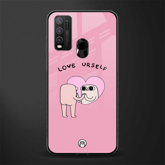self love glass case for vivo y50 image