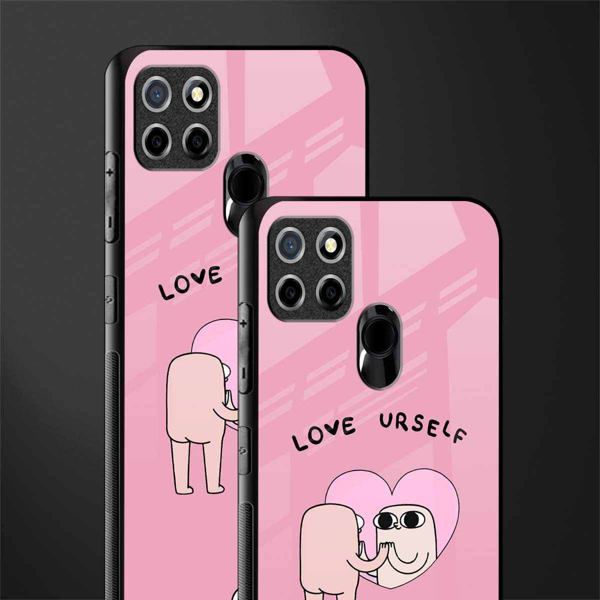 self love glass case for realme narzo 30a image-2