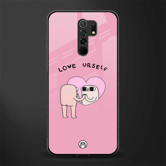 self love glass case for redmi 9 prime image