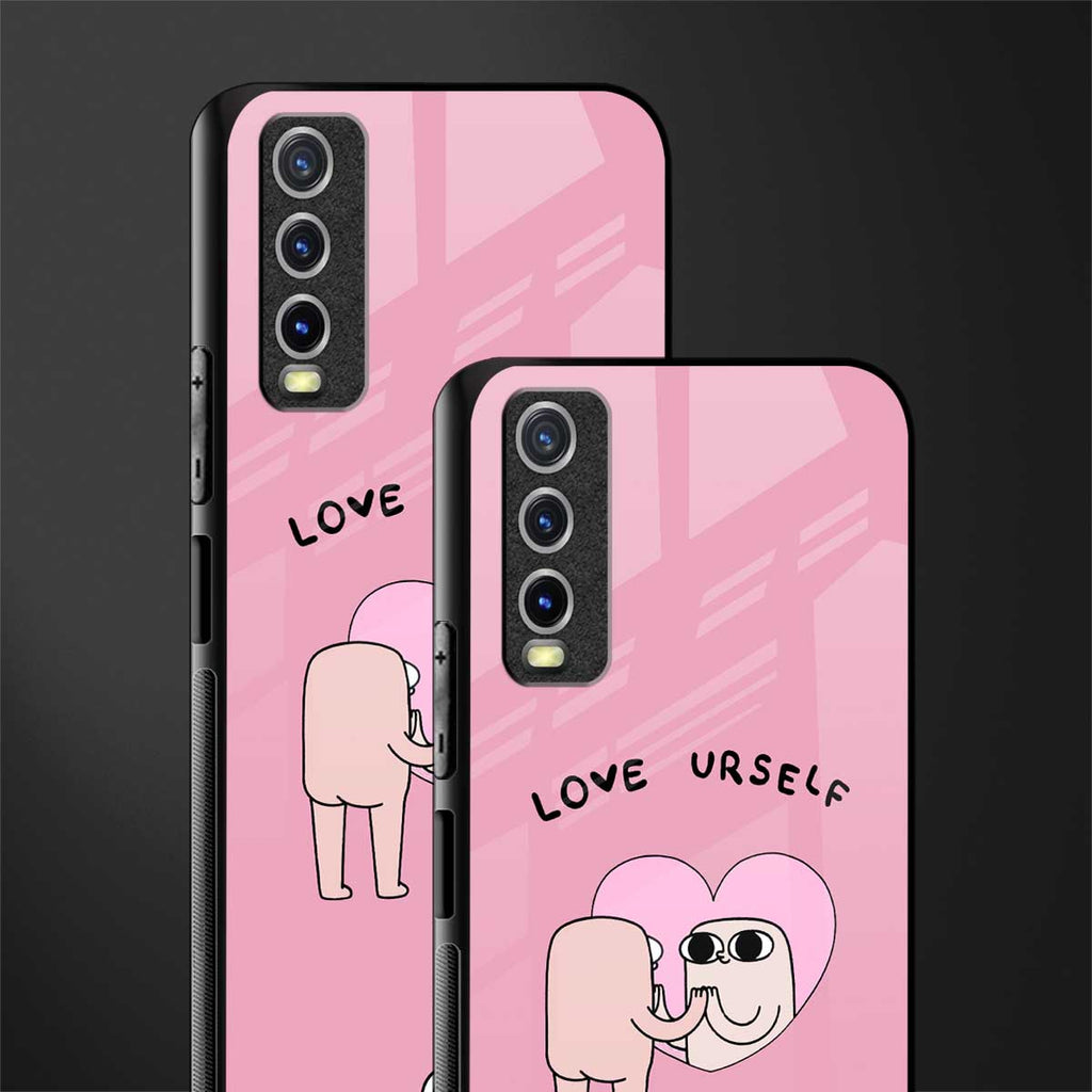 self love glass case for vivo y20i vivo y20t image-2