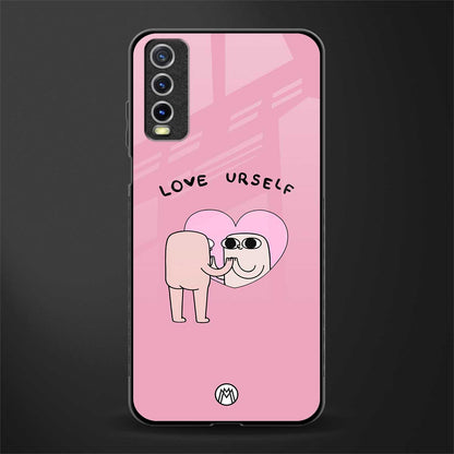 self love glass case for vivo y20 image