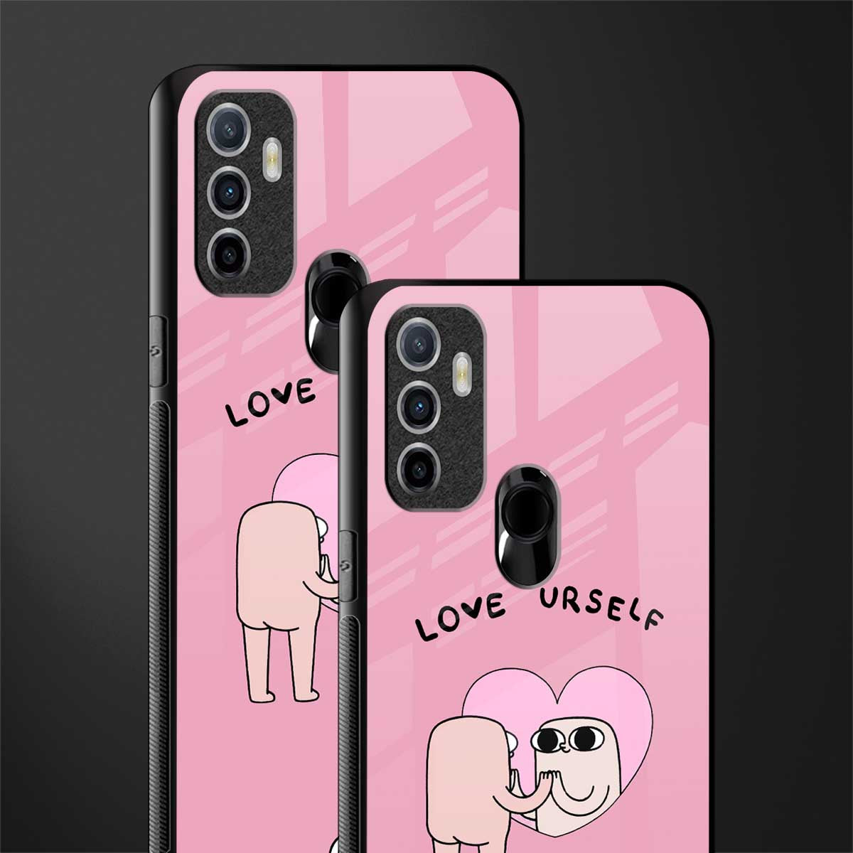 self love glass case for oppo a53 image-2