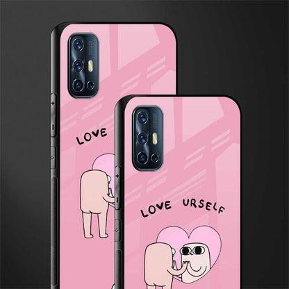 self love glass case for vivo v17 image-2