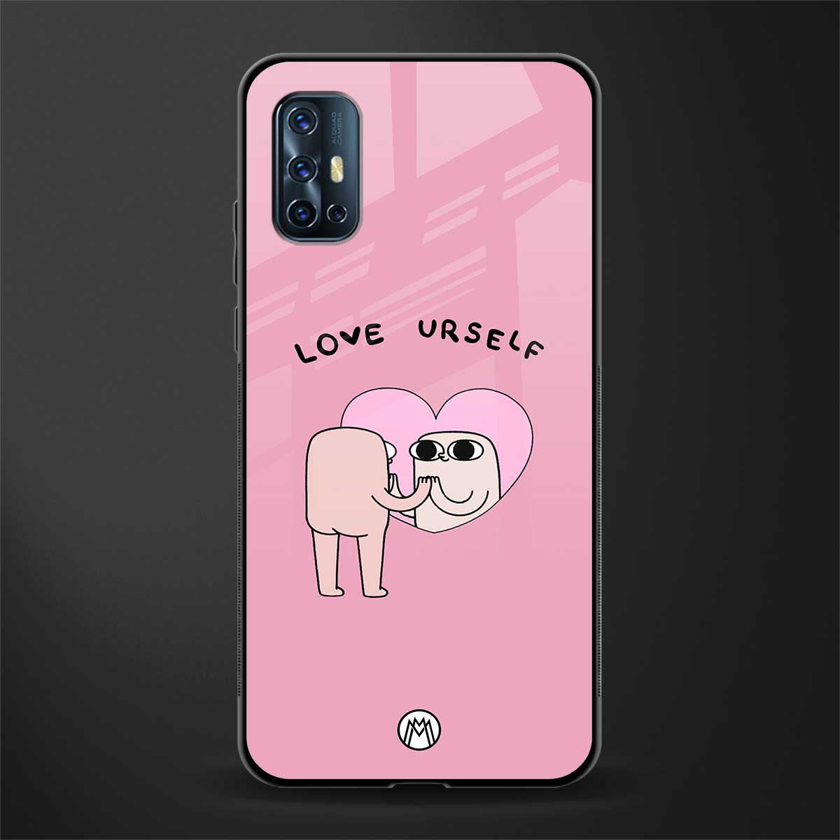 self love glass case for vivo v17 image