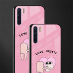 self love glass case for oppo f15 image-2