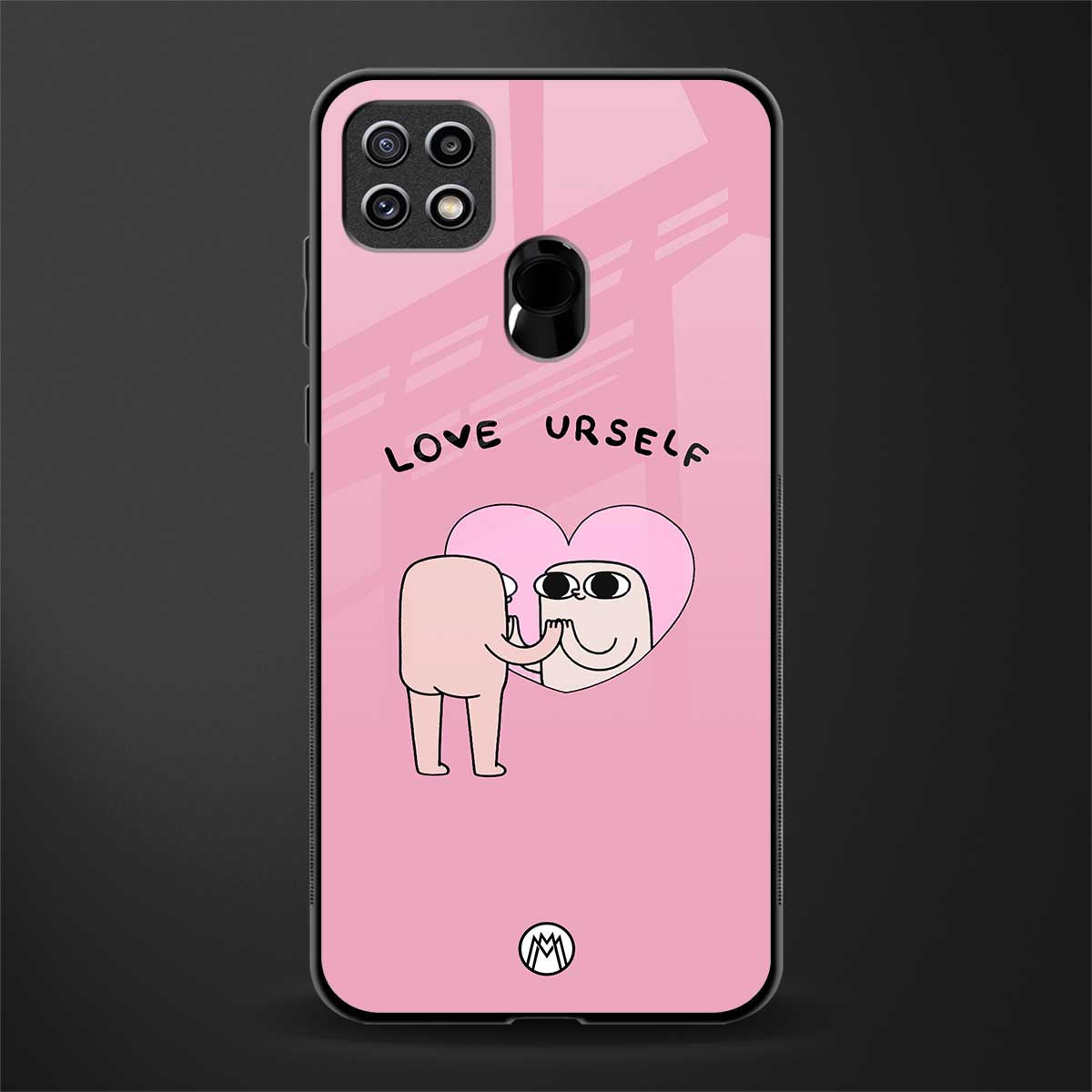 self love glass case for oppo a15s image