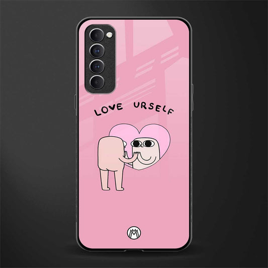 self love glass case for oppo reno 4 pro image