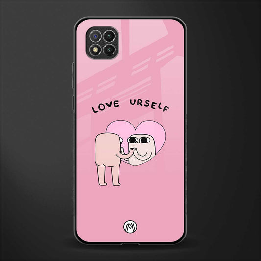 self love glass case for poco c3 image