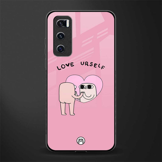 self love glass case for vivo v20 se image