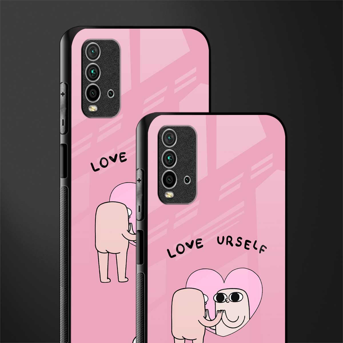 self love glass case for redmi 9 power image-2