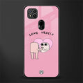 self love glass case for redmi 9c image