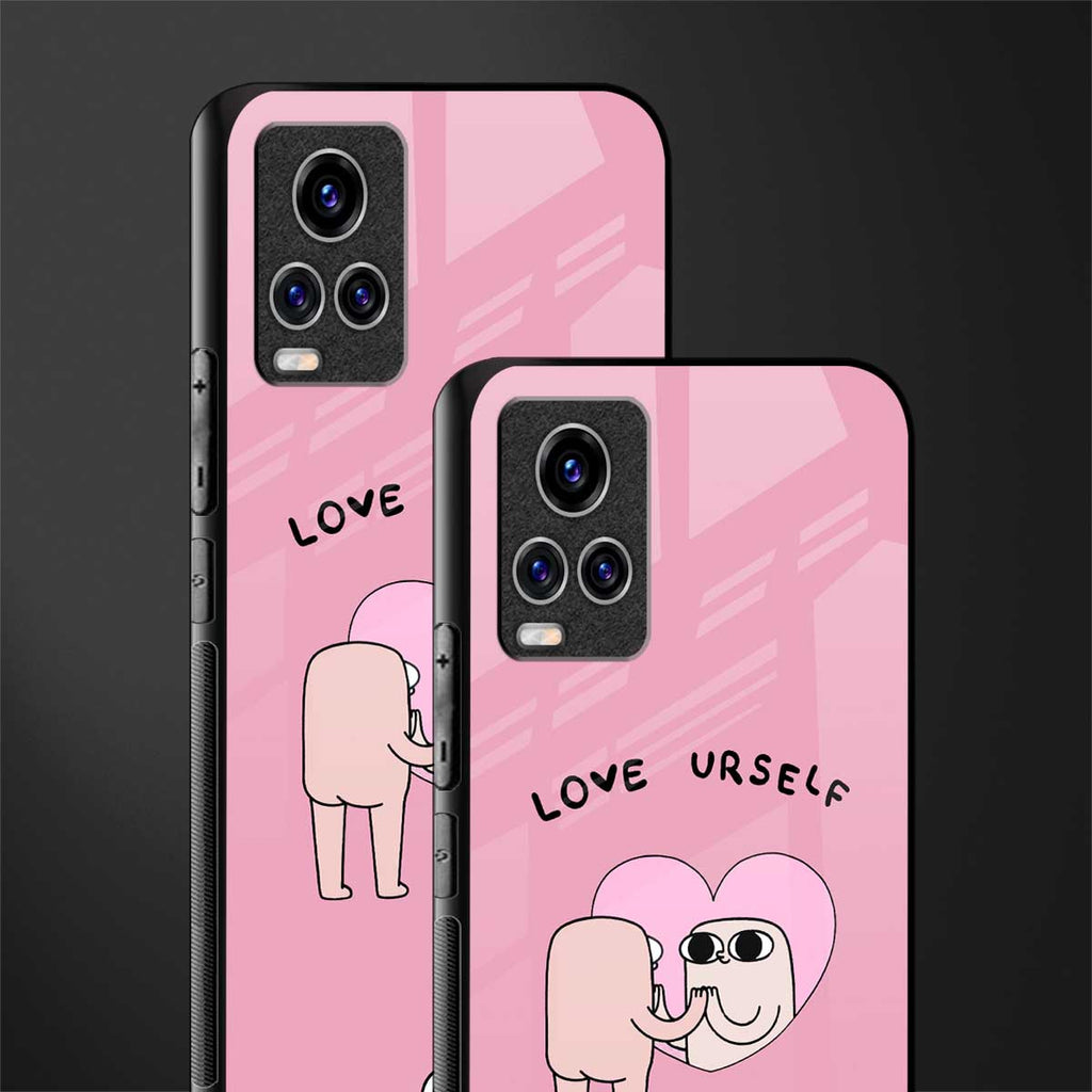 self love glass case for vivo v20 pro image-2