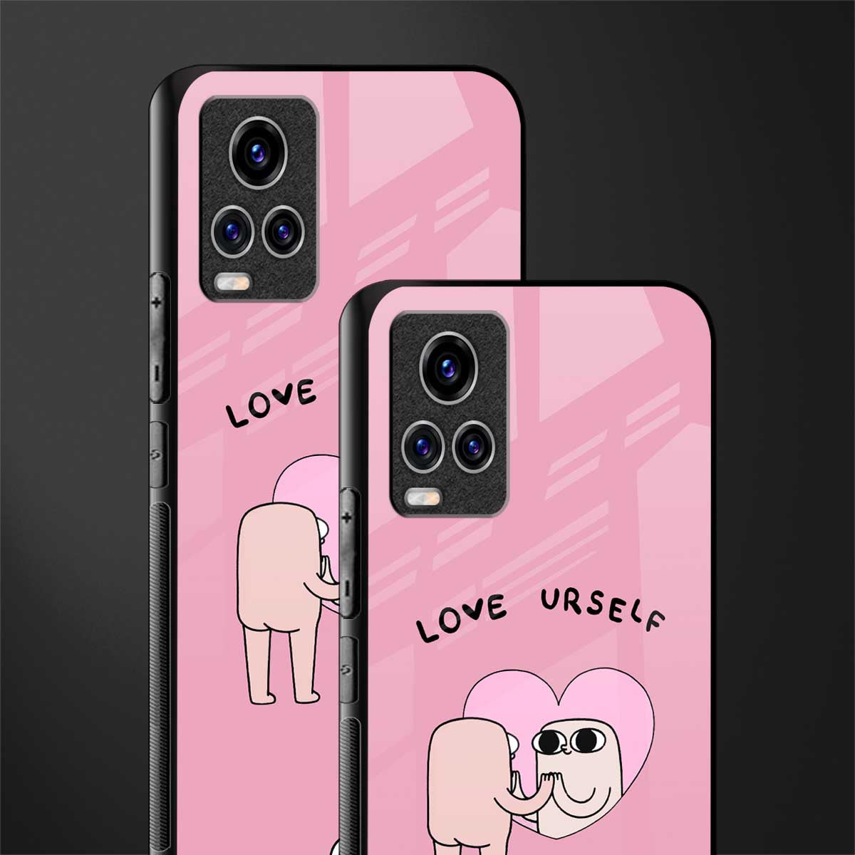 self love glass case for vivo v20 pro image-2