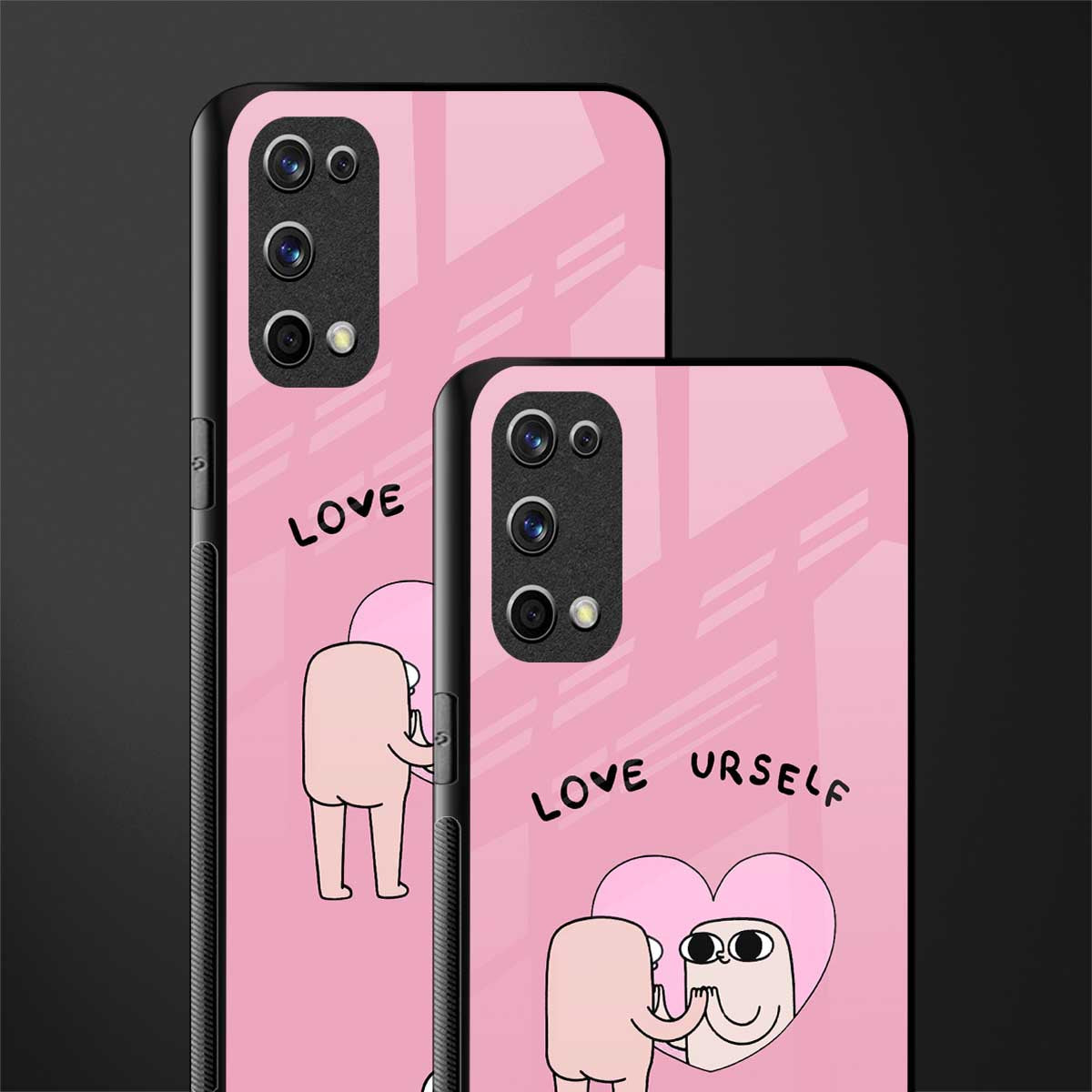 self love glass case for realme x7 pro image-2