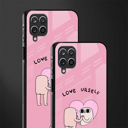 self love glass case for samsung galaxy m12 image-2