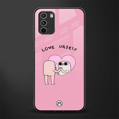 self love glass case for poco m3 image