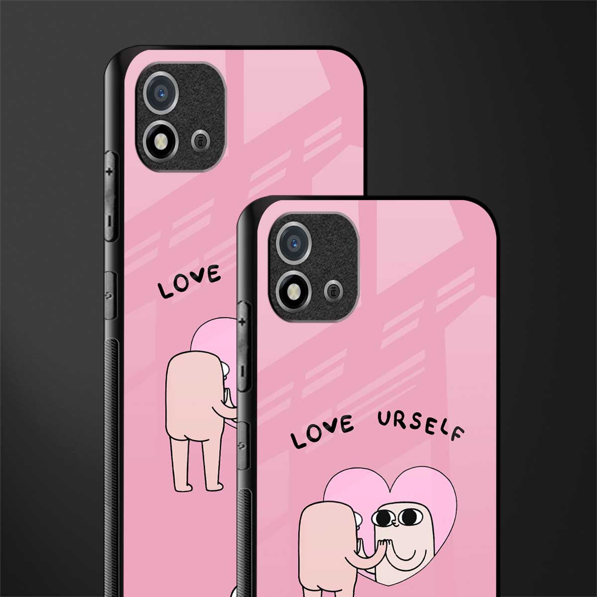 self love glass case for realme c20 image-2