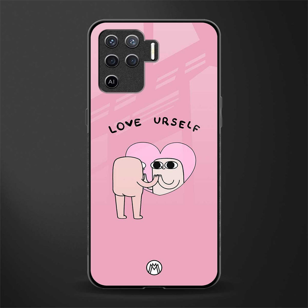 self love glass case for oppo f19 pro image