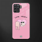 self love glass case for oppo f19 pro image