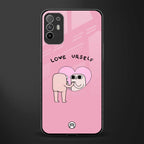 self love glass case for oppo f19 pro plus image