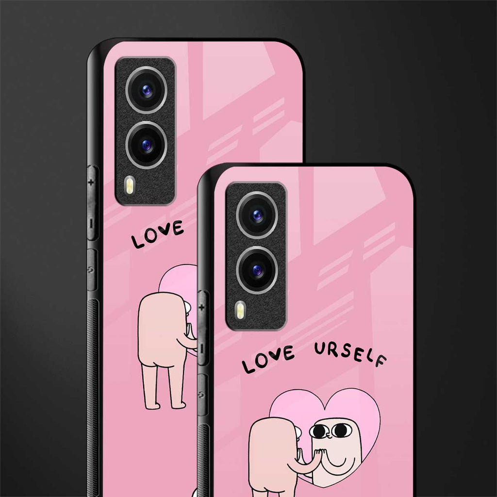 self love glass case for vivo v21e 5g image-2