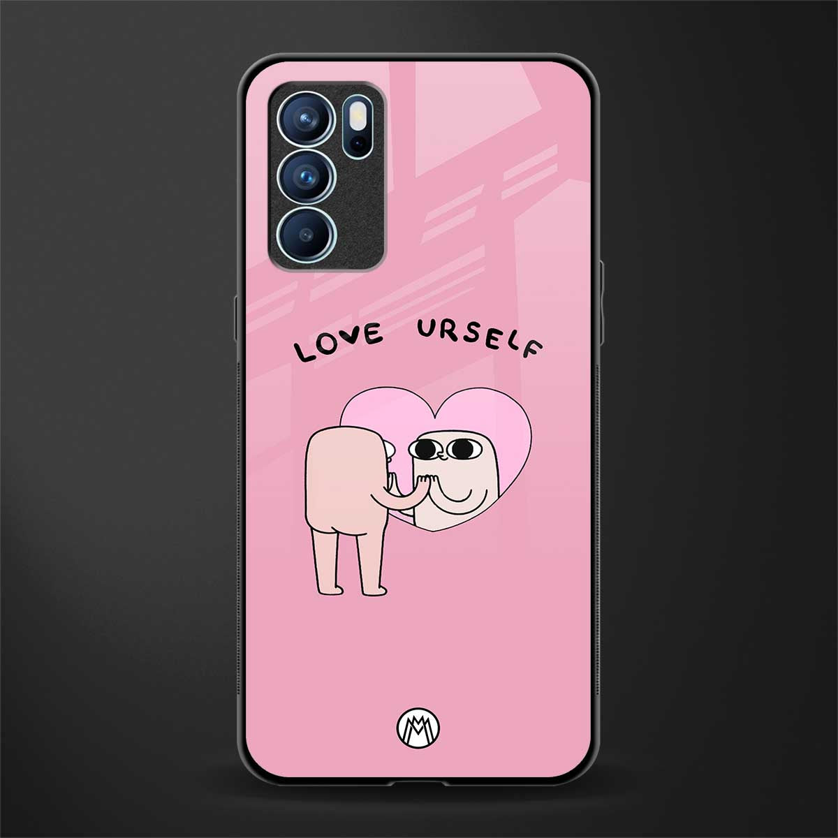 self love glass case for oppo reno6 pro 5g image