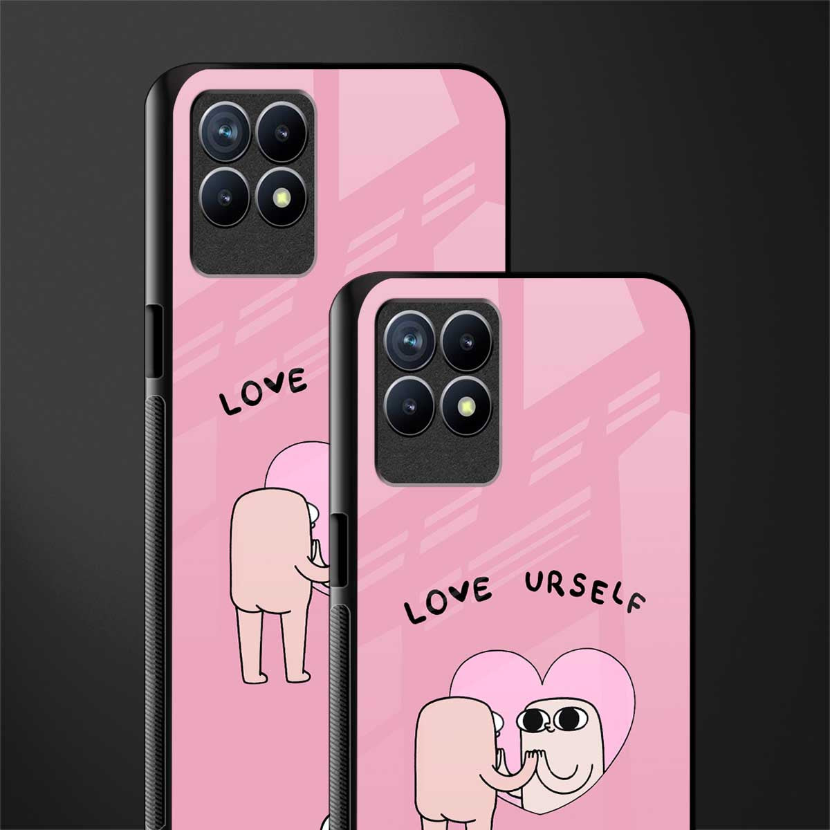 self love glass case for realme 8i image-2