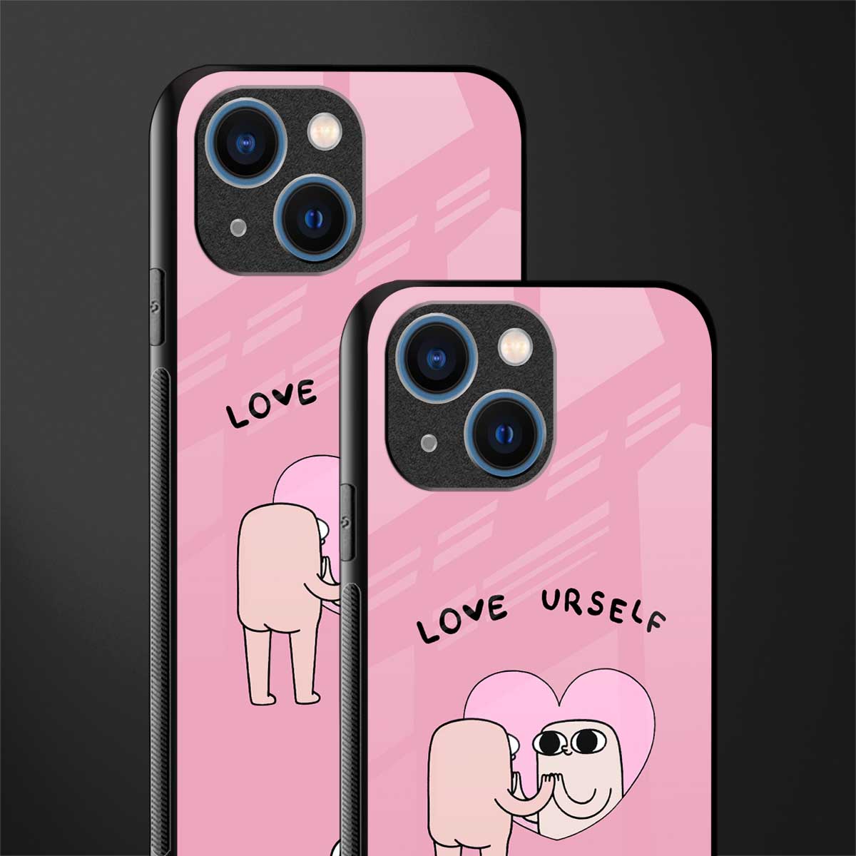 self love glass case for iphone 13 mini image-2