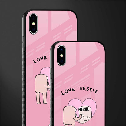 self love glass case for iphone xs max image-2