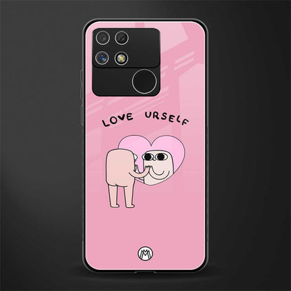 self love back phone cover | glass case for realme narzo 50a