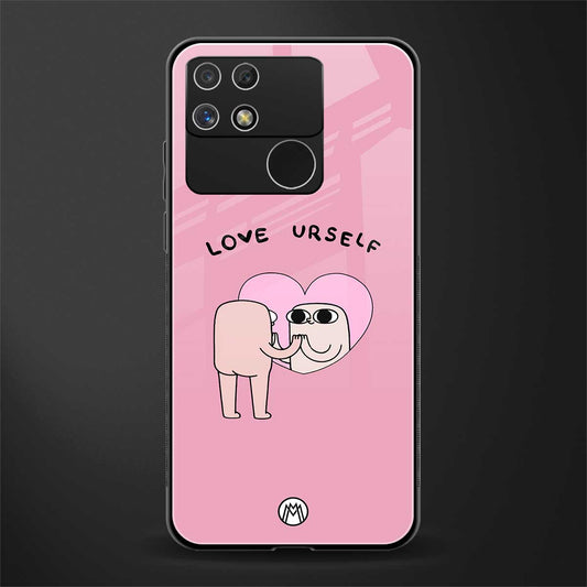 self love back phone cover | glass case for realme narzo 50a