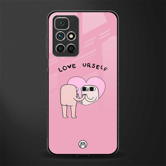 self love glass case for redmi 10 prime image