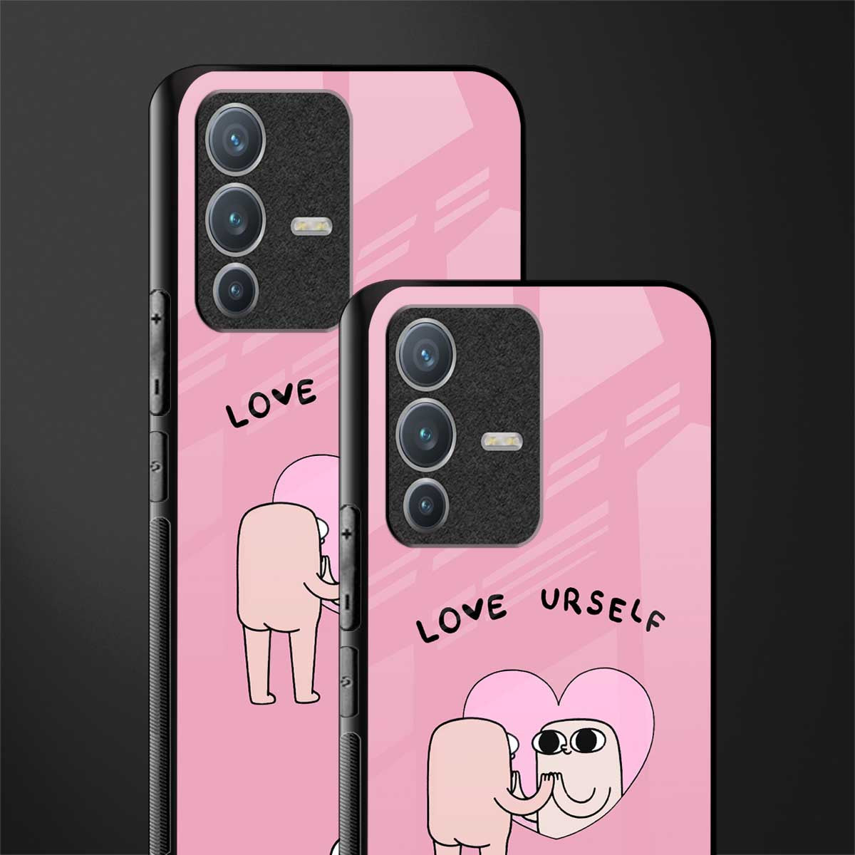 self love glass case for vivo v23 pro 5g image-2
