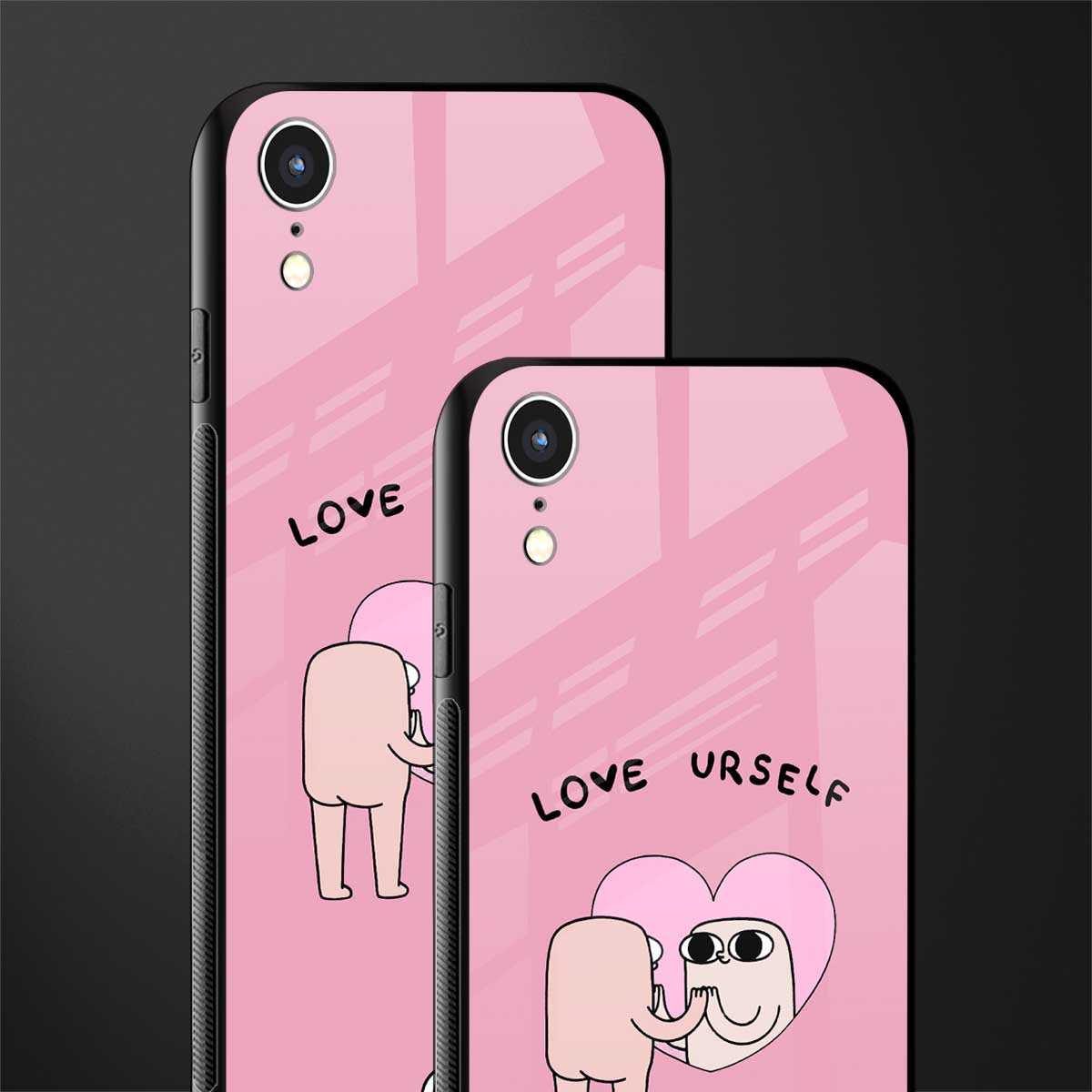 self love glass case for iphone xr image-2