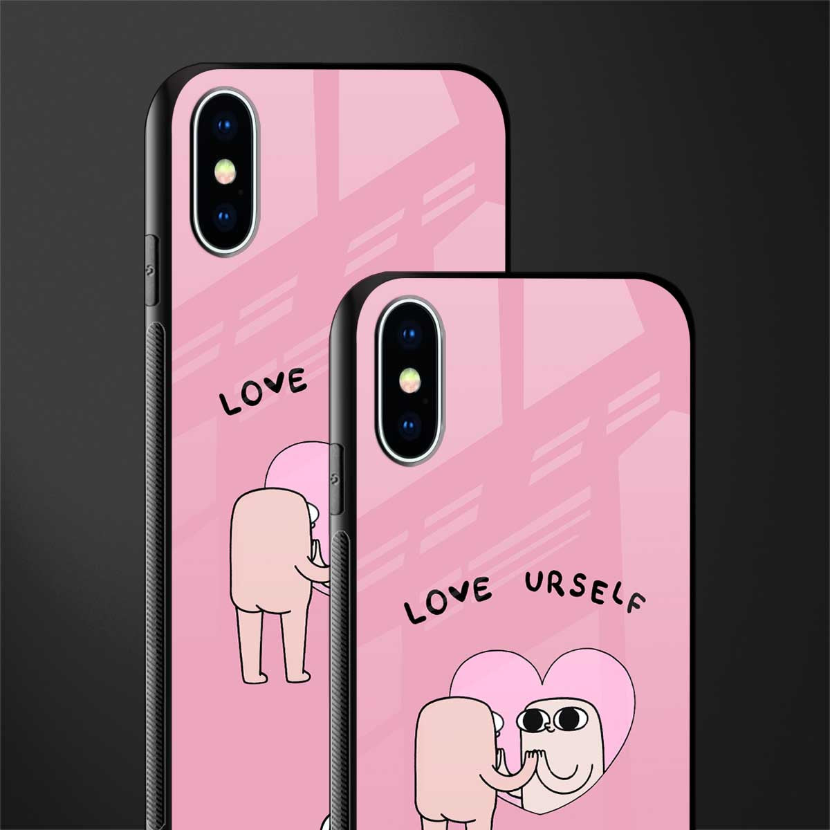 self love glass case for iphone xs image-2