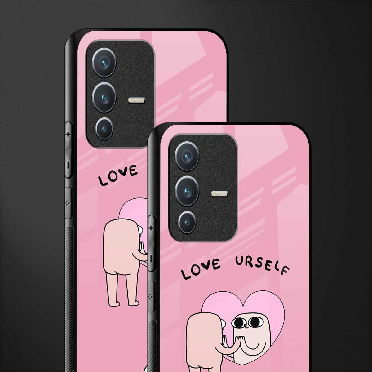 self love glass case for vivo v23 5g image-2