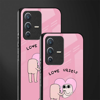 self love glass case for vivo v23 5g image-2