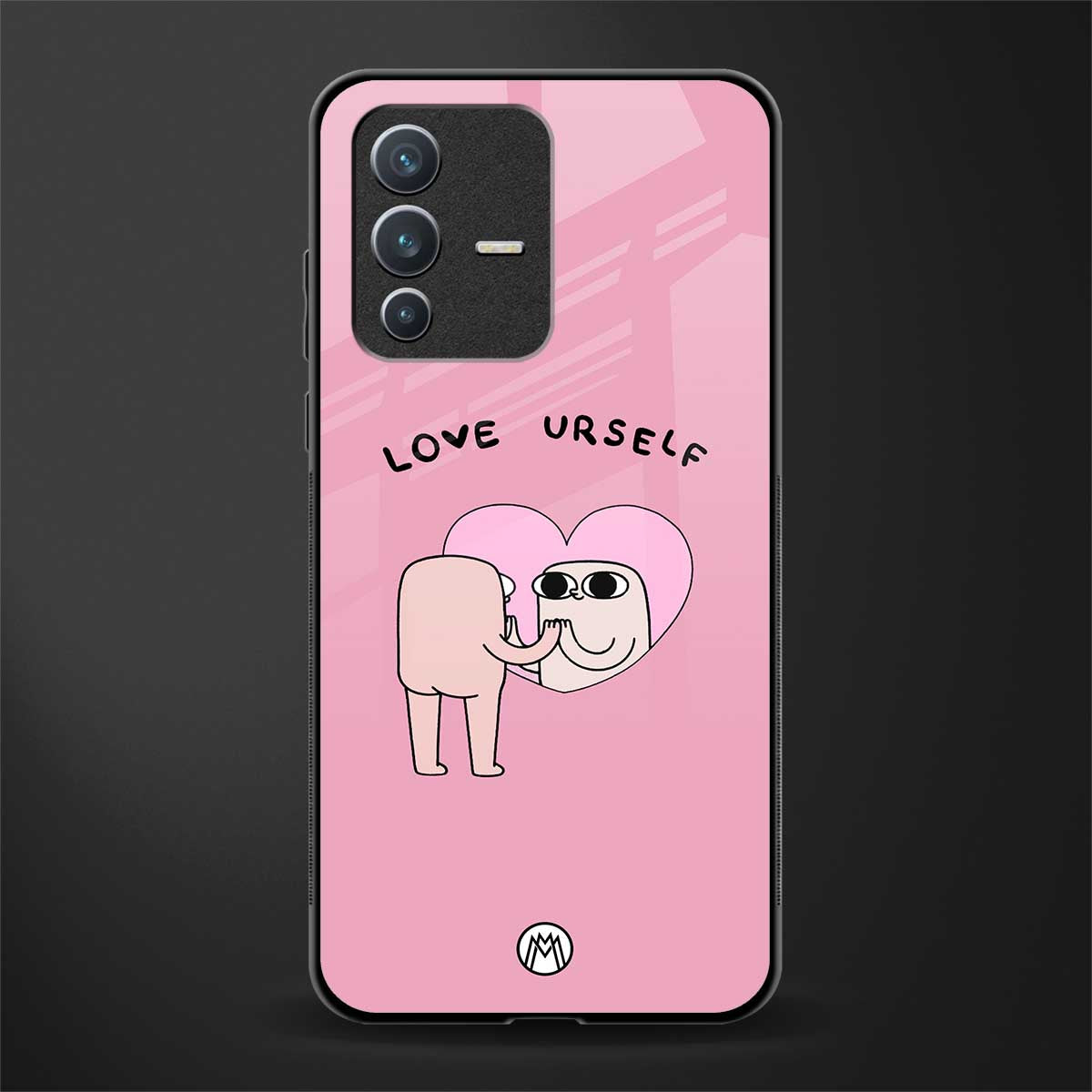 self love glass case for vivo v23 5g image