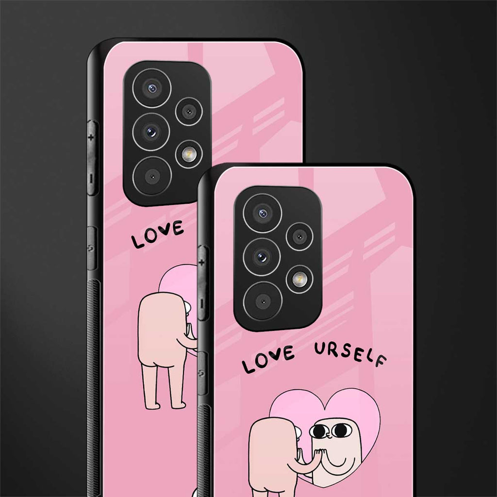 self love back phone cover | glass case for samsung galaxy a73 5g