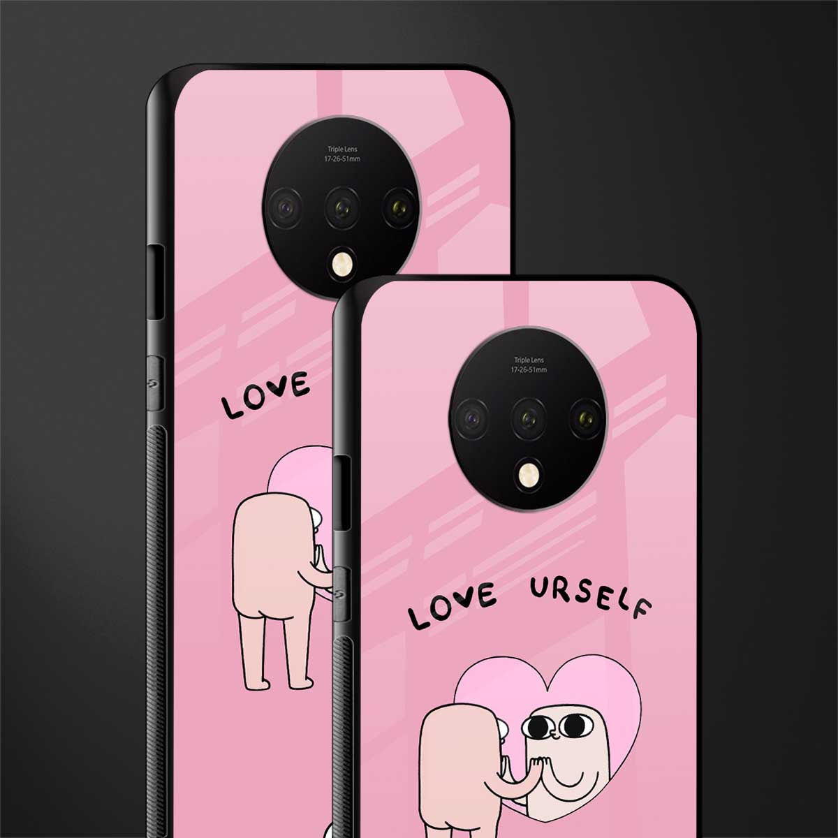 self love glass case for oneplus 7t image-2