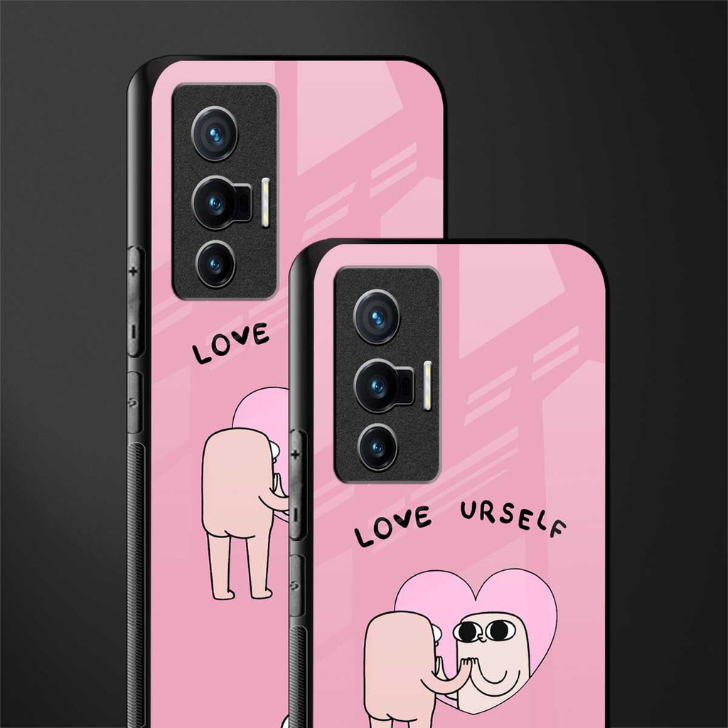 self love glass case for vivo x70 image-2